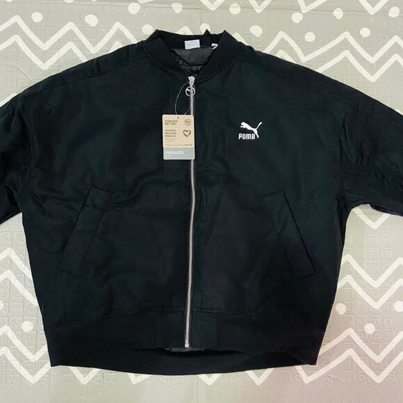 Vintage retro puma bomber varsity black jacket - Picture 13 of 13
